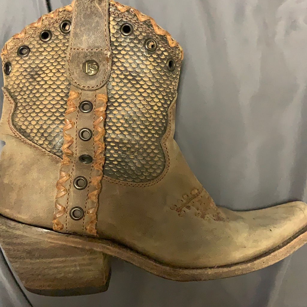 Liberty Black Snake Skin Boots